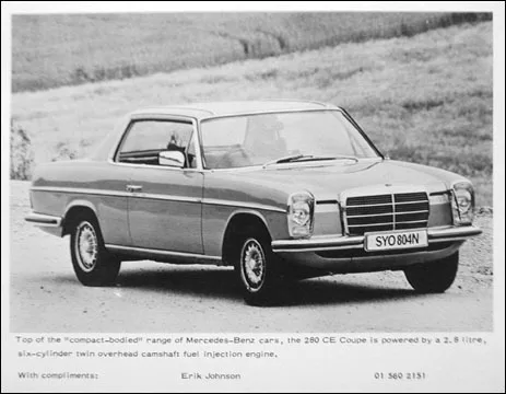 Mercedes-Benz 280C Coupe 1972 — Фото прототипа 5