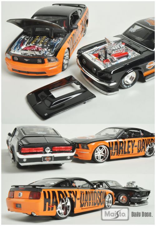 Ford Mustang и Harley-Davidson 