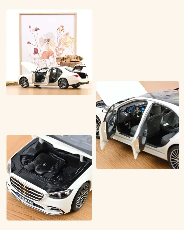 Norev представила белый Mercedes-Benz S-Class AMG-Line 2021 в масштабе 1:18 — 2